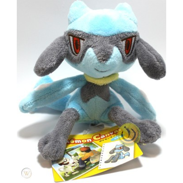 Officiële Pokemon center knuffel Riolu +/- 12cm canvas series